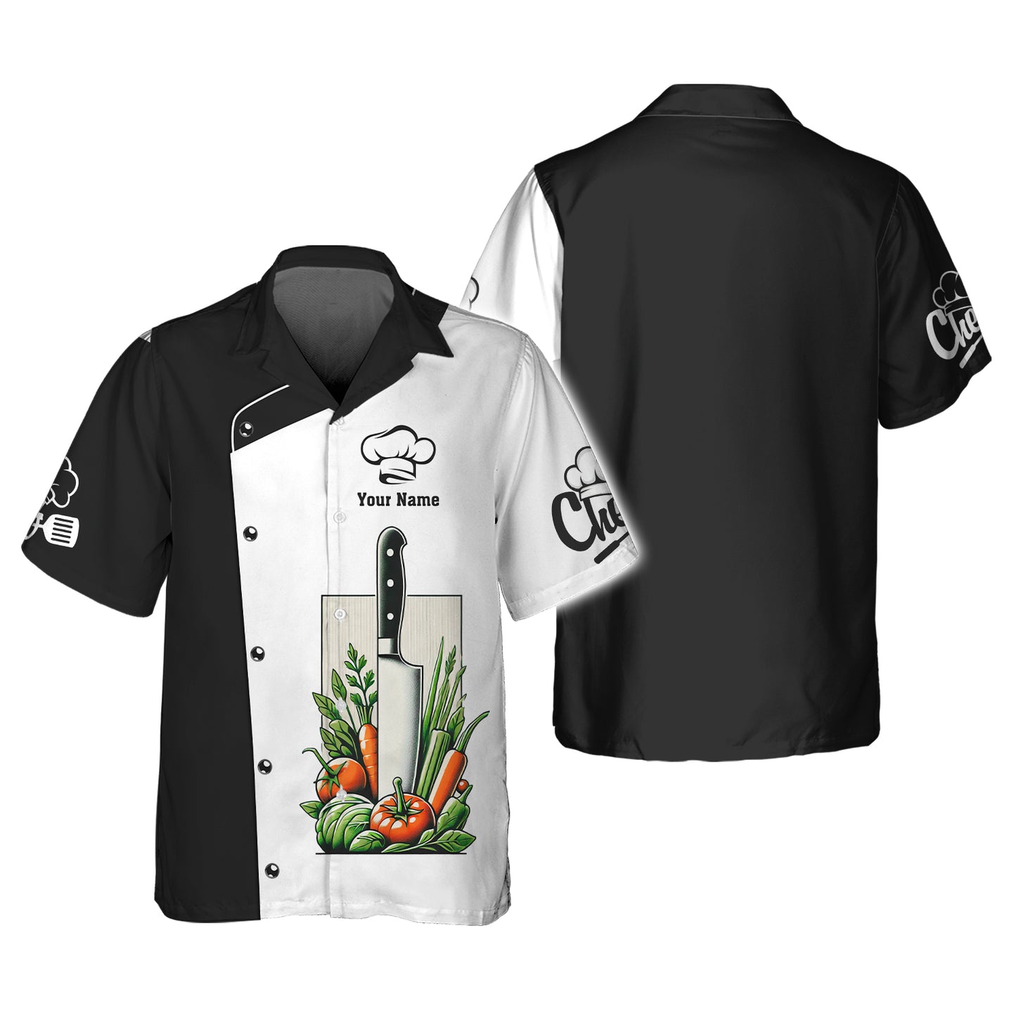 T-shirt personnalisé avec couteau de chef - Montrez votre passion culinaire