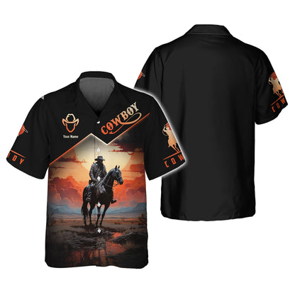 Camisa de vaquero 3D con nombre personalizado, regalo personalizado para vaquero