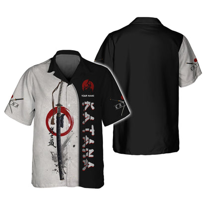 Katana Samurai 3D Full Print Shirt Katana Shirt Gift For Katana Lovers