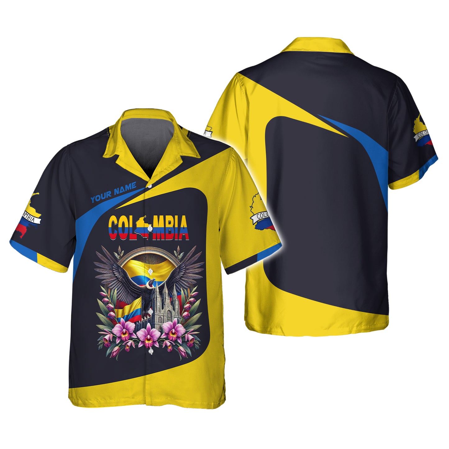 Personalized Colombia With Andes Condor Shirt - Celebrate Colombian Heritage