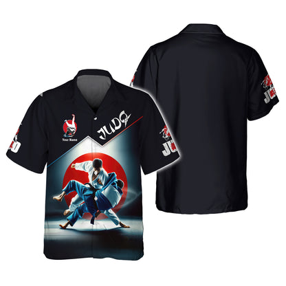 T-shirt de judo avec nom personnalisé Cadeau de nom personnalisé pour les amateurs de judo