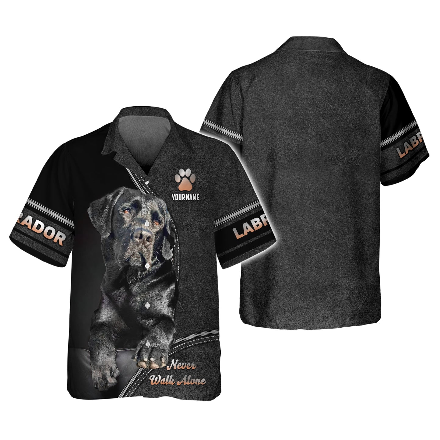 3D Full Print Labrador Dog T-Shirts Personalized Name Gift For Dog Lovers