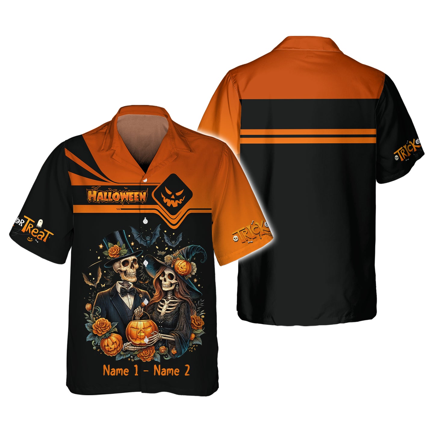 T-shirts personnalisés 3D avec nom joyeux Halloween Berger allemand avec citrouille T-shirt Halloween