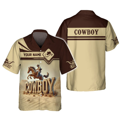 Customizable Western Cowboy 3D shirt Personalized Name Gift For Cowboy Lovers