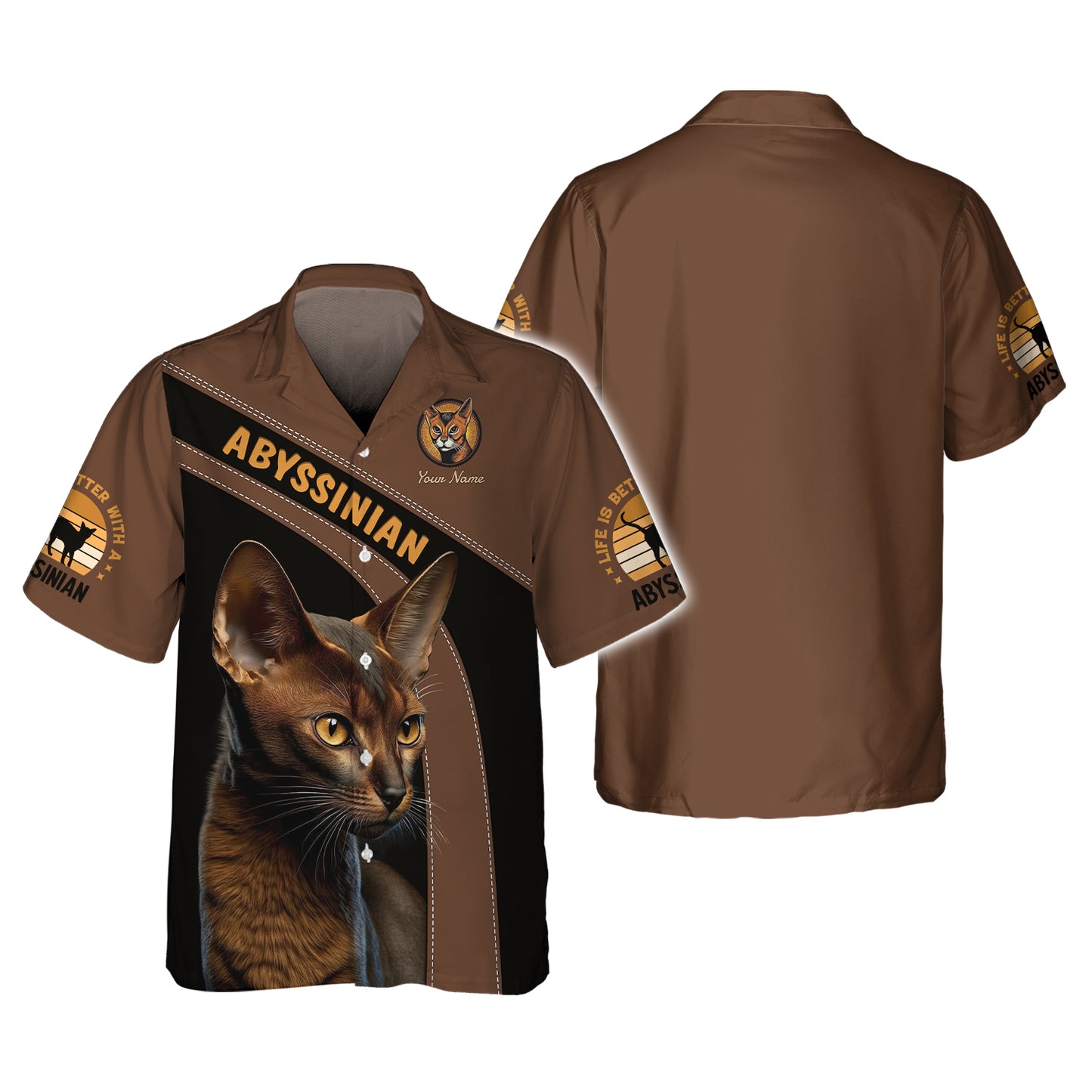 Personalized Abyssinian Cat Shirt - Embrace the Elegance of Abyssinian Felines