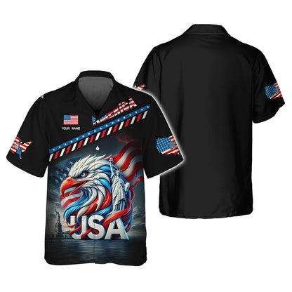 Sudadera con capucha y cremallera unisex americana con nombre personalizado Camisetas con águila americana Camiseta para amantes de Estados Unidos