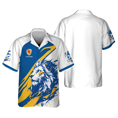 Personalized Scotland Shirt - Bold Lion Design