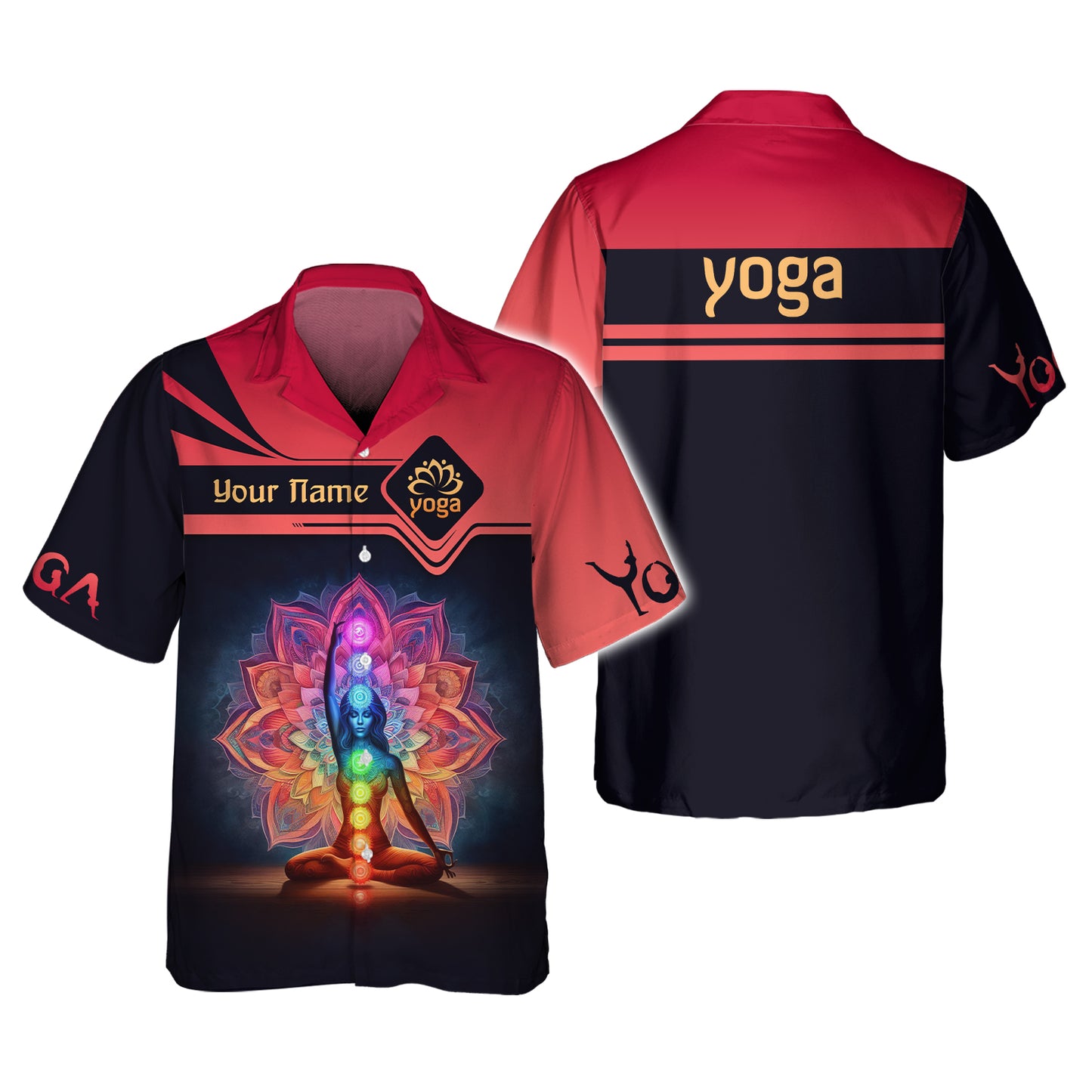 Camisetas con estampado 3D completo de Yoga Spirit, regalo personalizado con nombre para amantes del yoga