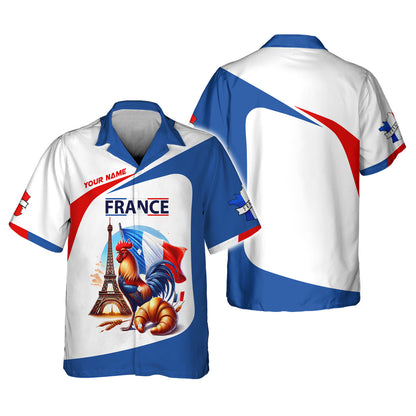 Personalized France Pride Shirt - Celebrate French Heritage in Style