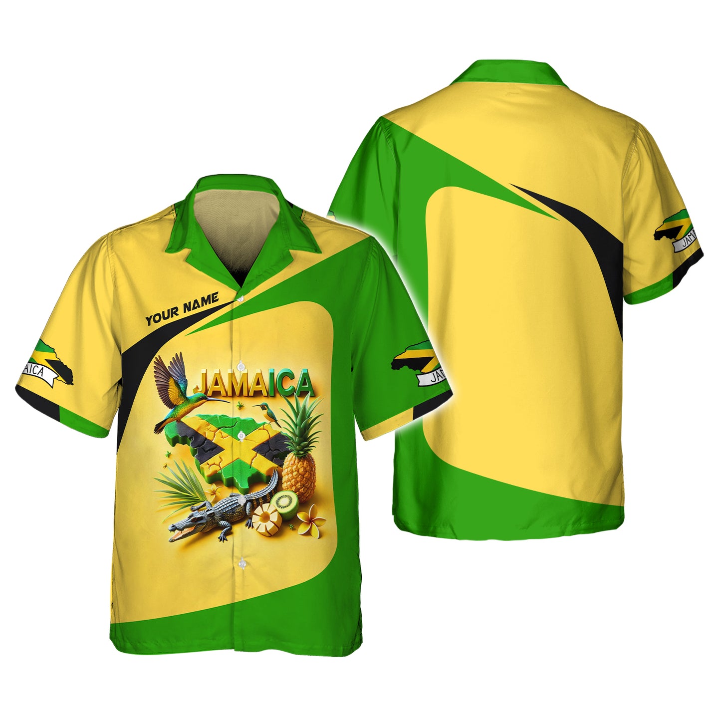 Symbolizes With Map Of Jamaica Cusstom Name T-Shirts Gift For Jamaican Lovers