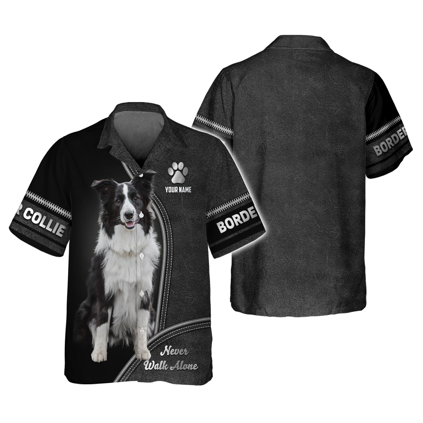 Camisetas personalizadas de Border Collie Camiseta mística de Border Collie en 3D Regalo para amantes de los perros