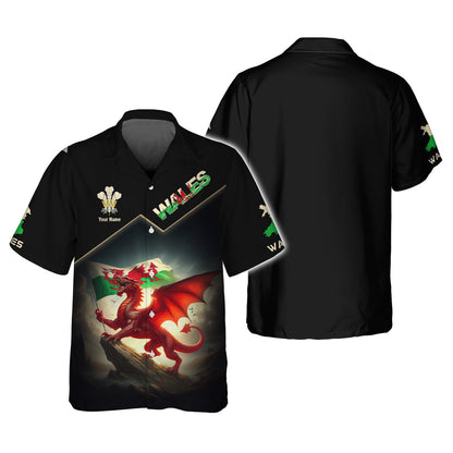 Dragon Fighting 3D Full Print Wales Zipper Hoodie Custom Gift For Wales Lovers