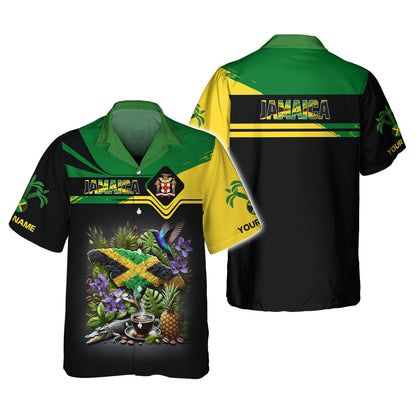 Camisetas con estampado 3D completo de guerrero cocodrilo de Jamaica, regalo con nombre personalizado para los amantes de Jamaica