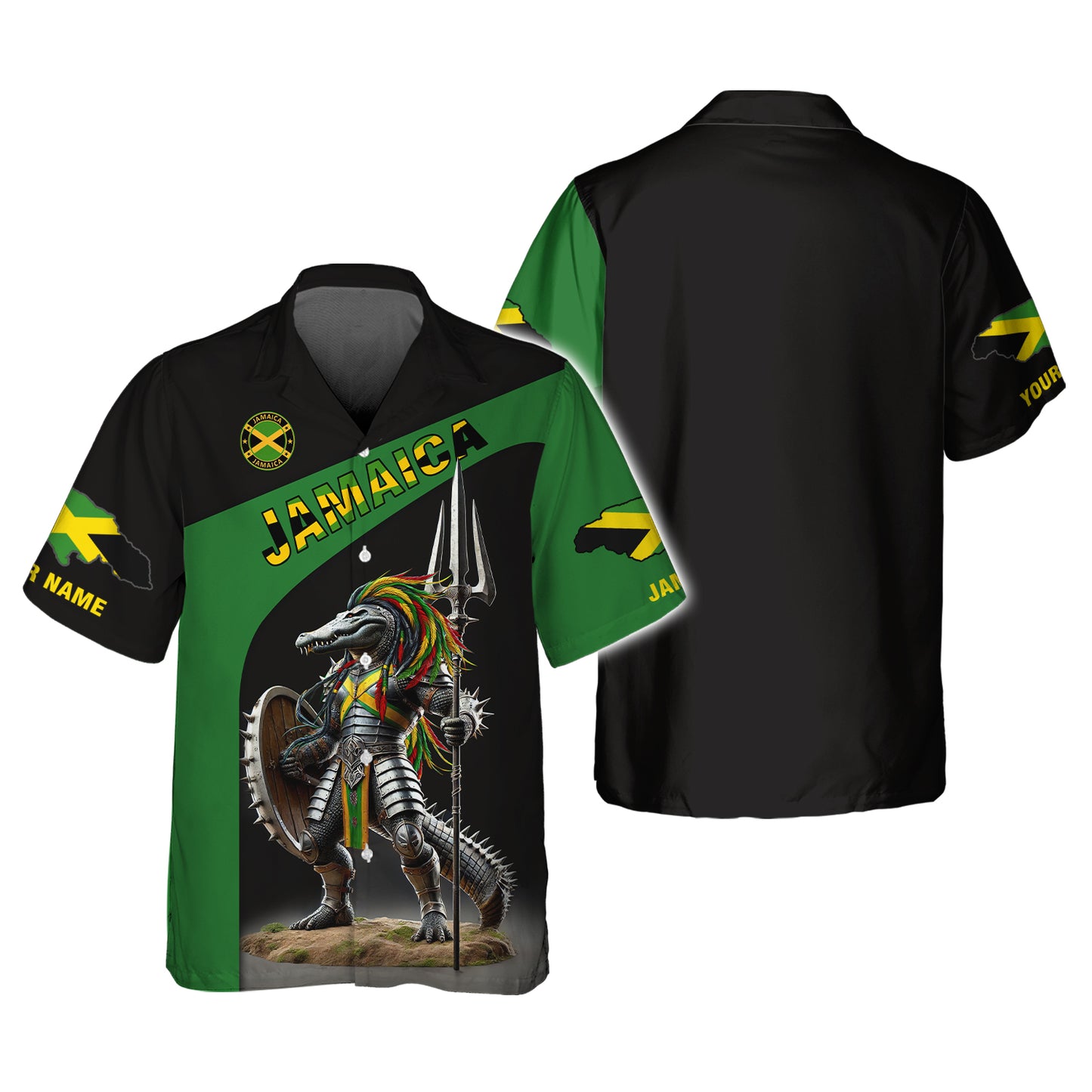 Personalized Jamaica Pride Shirt Great Crocodile Warrior Of Jamaica Gift For Jamaican Lovers