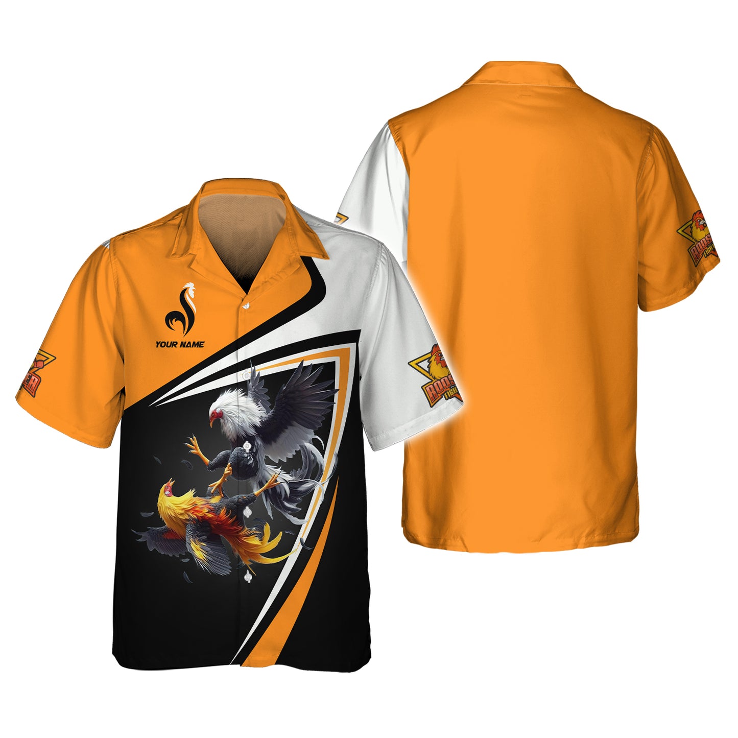 3D Full Print Rooster Fight Zipper Hoodie Personalized Name Gift For Rooster Lovers