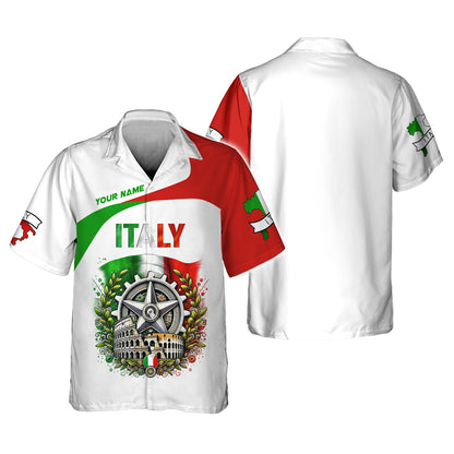 Coat Of Arms Italy Personalized Name 3D Shirt Custom Gift For Italy  Lovers