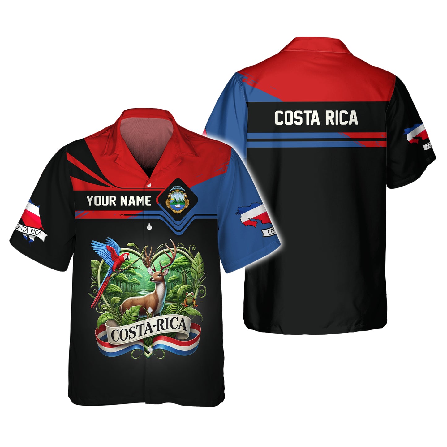 Custom Costa Rica Wildlife 3D Shirt Gift For Costa Rica Lovers