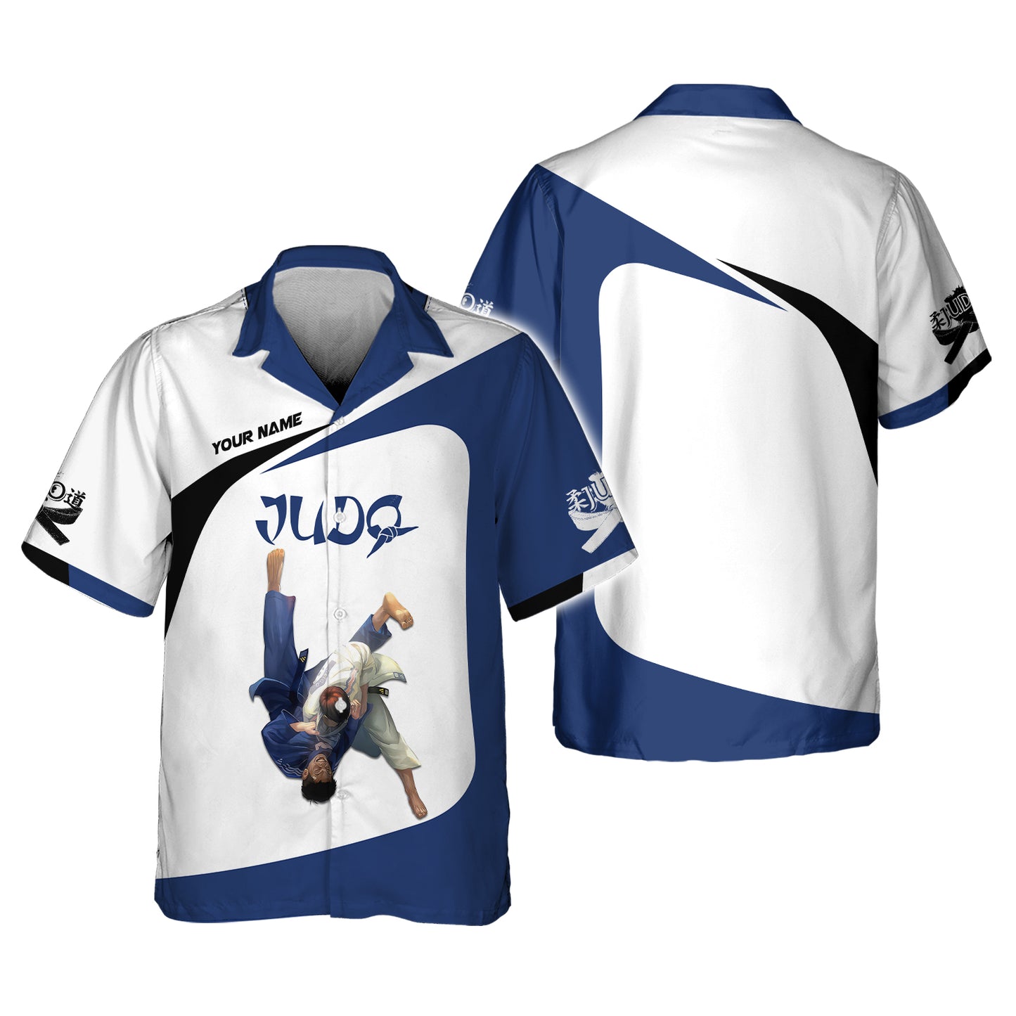 Camiseta personalizada con nombre en 3D de judo. Regalo con nombre personalizado para amantes del judo