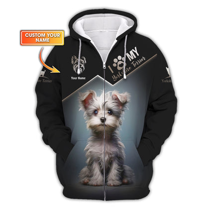 Camiseta personalizada de Yorkshire Terrier: homenaje a tu peludo amigo