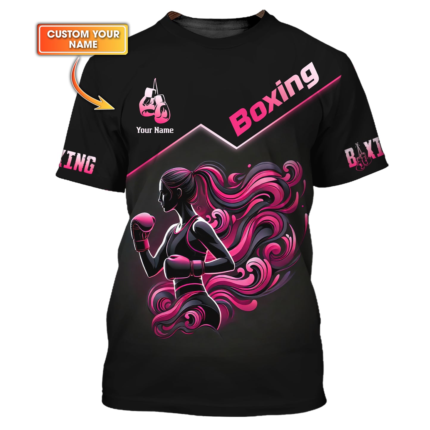 Camisetas de boxeo con estampado 3D completo de calavera y calabaza, regalo con nombre personalizado para amantes de Halloween