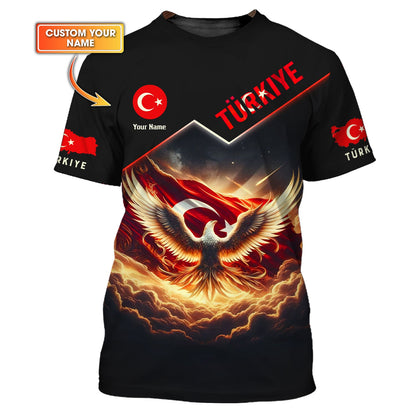 Camiseta unisex de Turquía Camisetas de Turquía Camiseta con nombre personalizado para amantes de Turquía