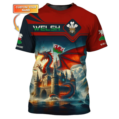 T-shirt imprimé 3D Love Wales Dragon Wales Sweat à capuche zippé Cadeau pour les amoureux du Pays de Galles