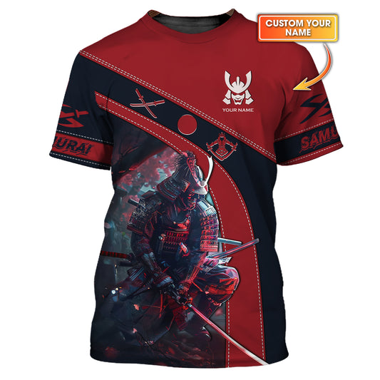 Personalized Samurai Warrior Shirt - Embrace the Spirit Gift For Samurai Lover Custom T-Shirts