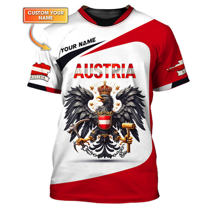 Camiseta personalizada del orgullo austriaco: celebre la herencia austriaca