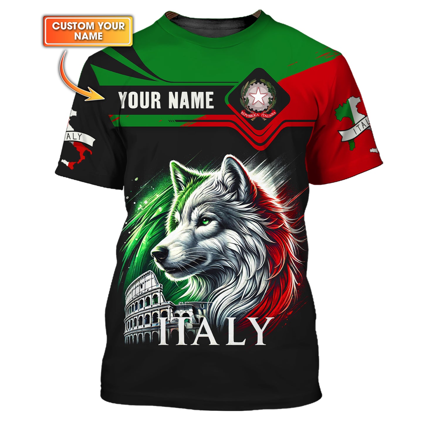 Camiseta personalizada del orgullo italiano: muestra tu pasión por Italia