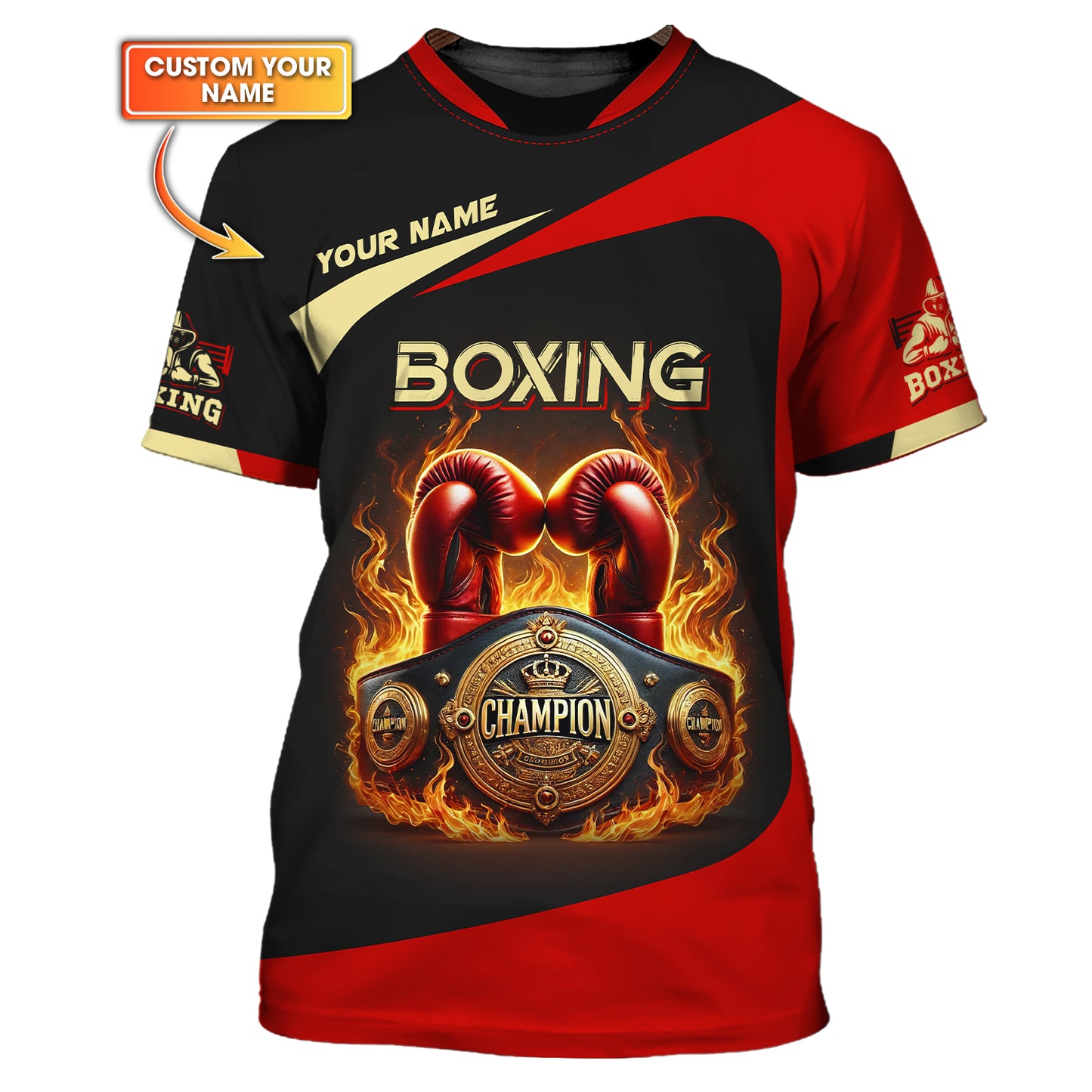 T-shirts de boxe à imprimé 3D complet avec tête de mort et citrouille, cadeau personnalisé pour les amoureux d'Halloween