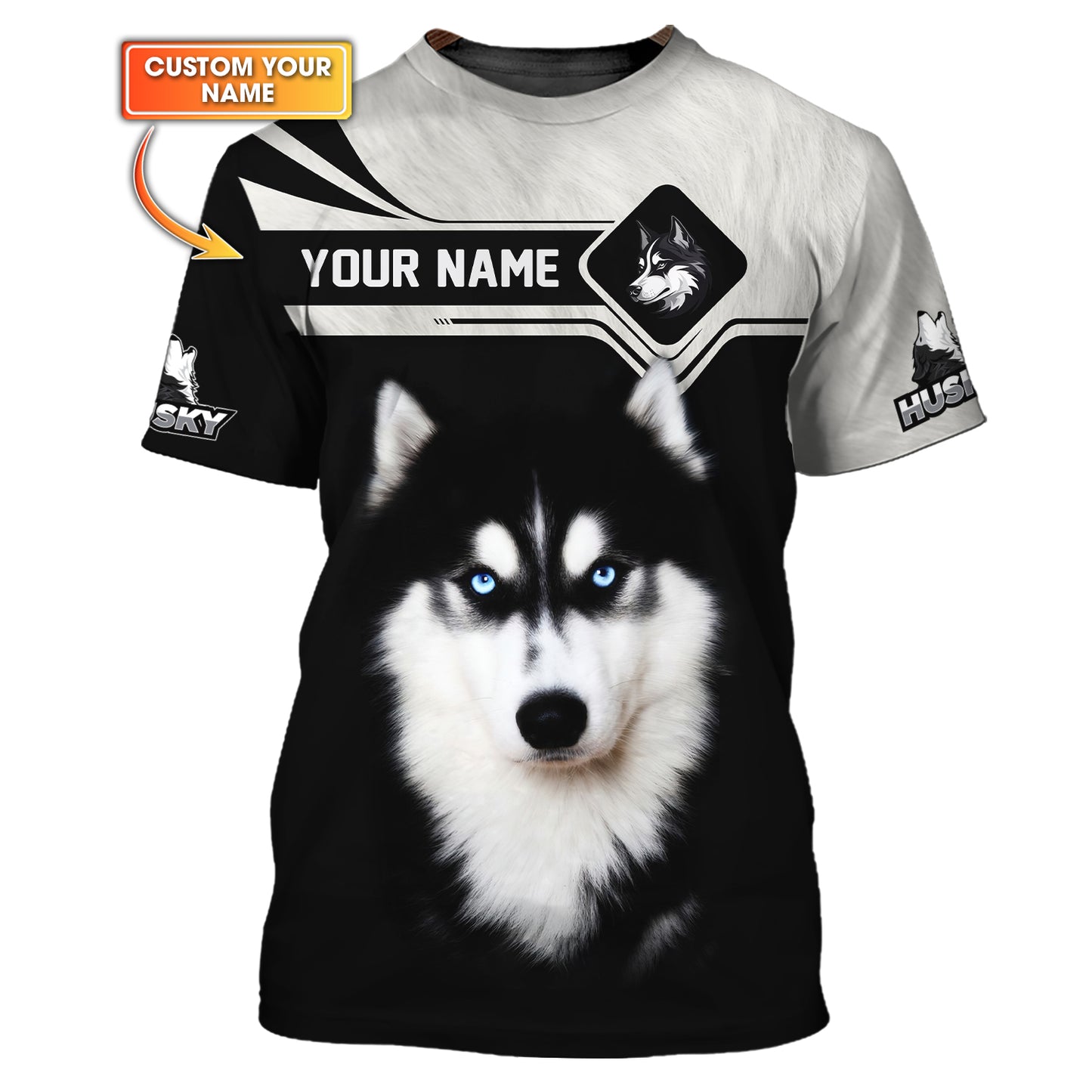 Husky Custom Name Shirt Gift For Dog Lovers 3D Shirts