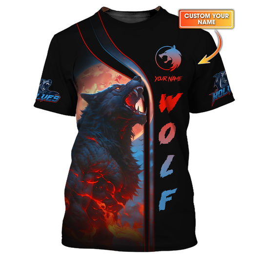 Personalized Fierce Wolf Shirt - Unleash Your Inner Strength