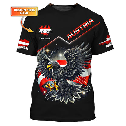 Camiseta personalizada del orgullo austriaco: celebre la herencia austriaca