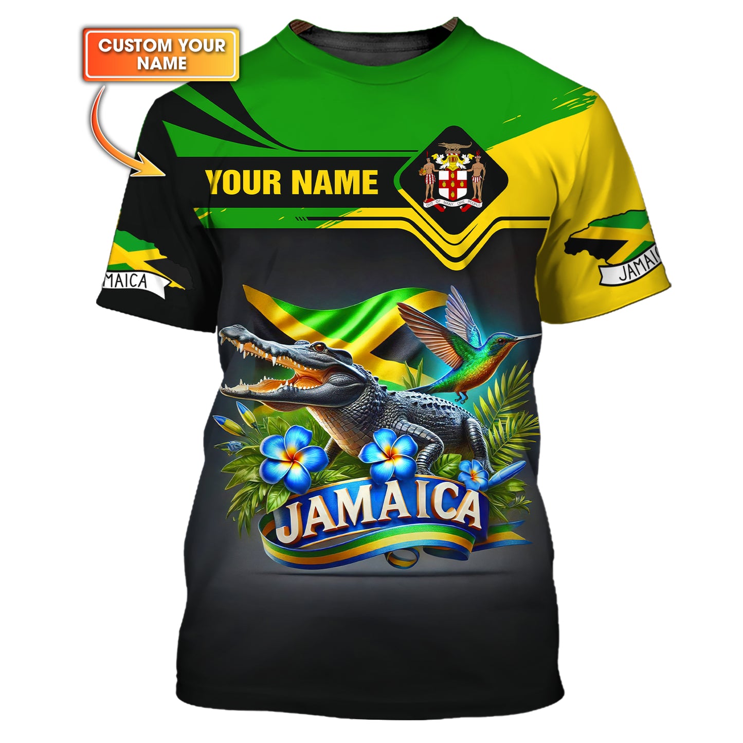 Jamaica Life Shirt Custom Name 3D Full Print Jamaica Shirt Gift For Jamaican Lovers