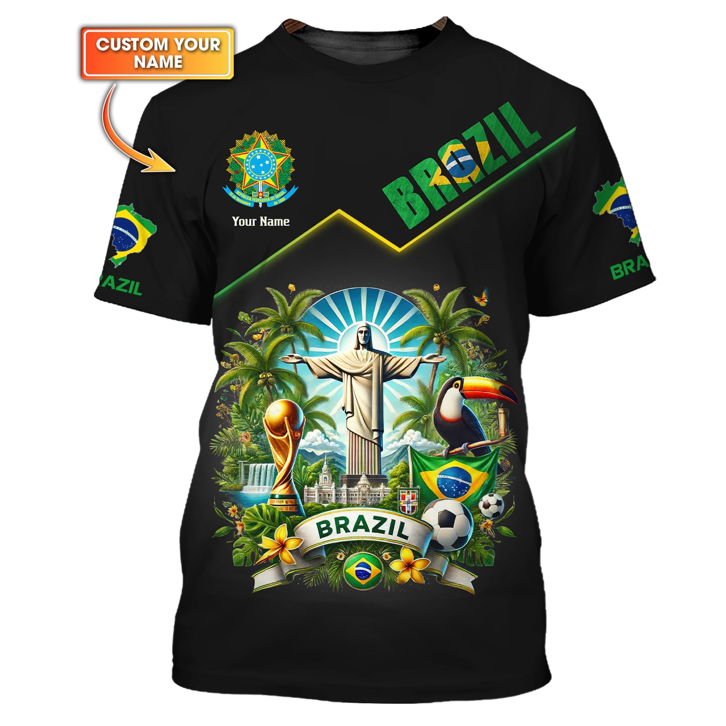 Personalized Brazil Pride Shirts - Embrace the Spirit