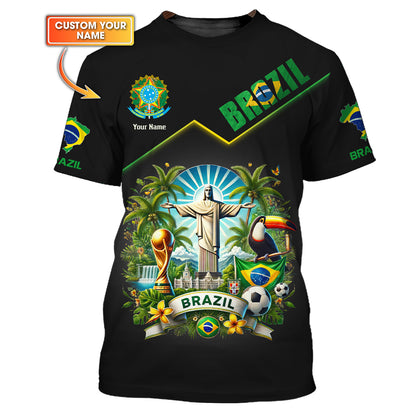 Camisetas personalizadas del orgullo brasileño: abraza el espíritu