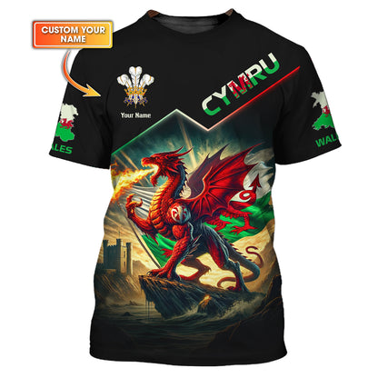 Personalized Wales Pride Shirt - Celebrate Welsh Heritage