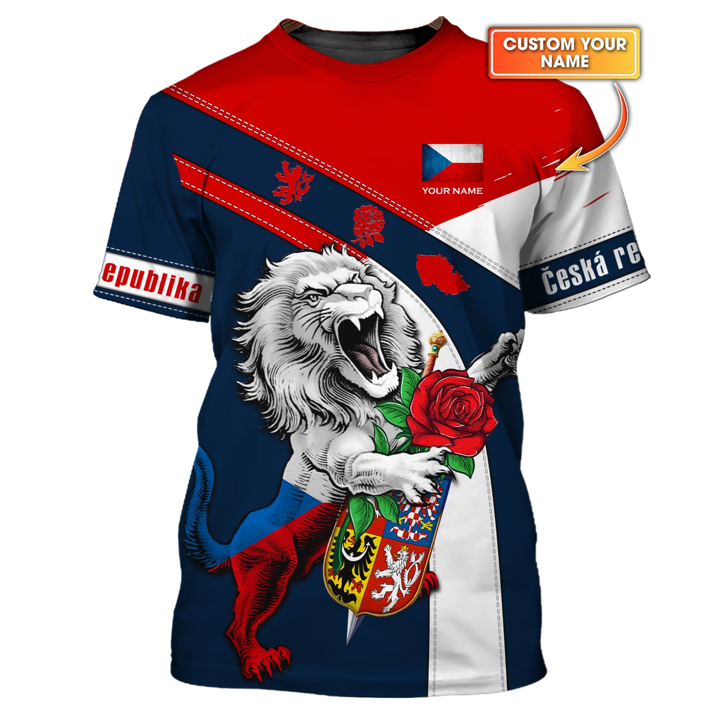 Camiseta con nombre personalizado de la República Checa Camiseta de Cesko Regalo para los amantes de la República Checa