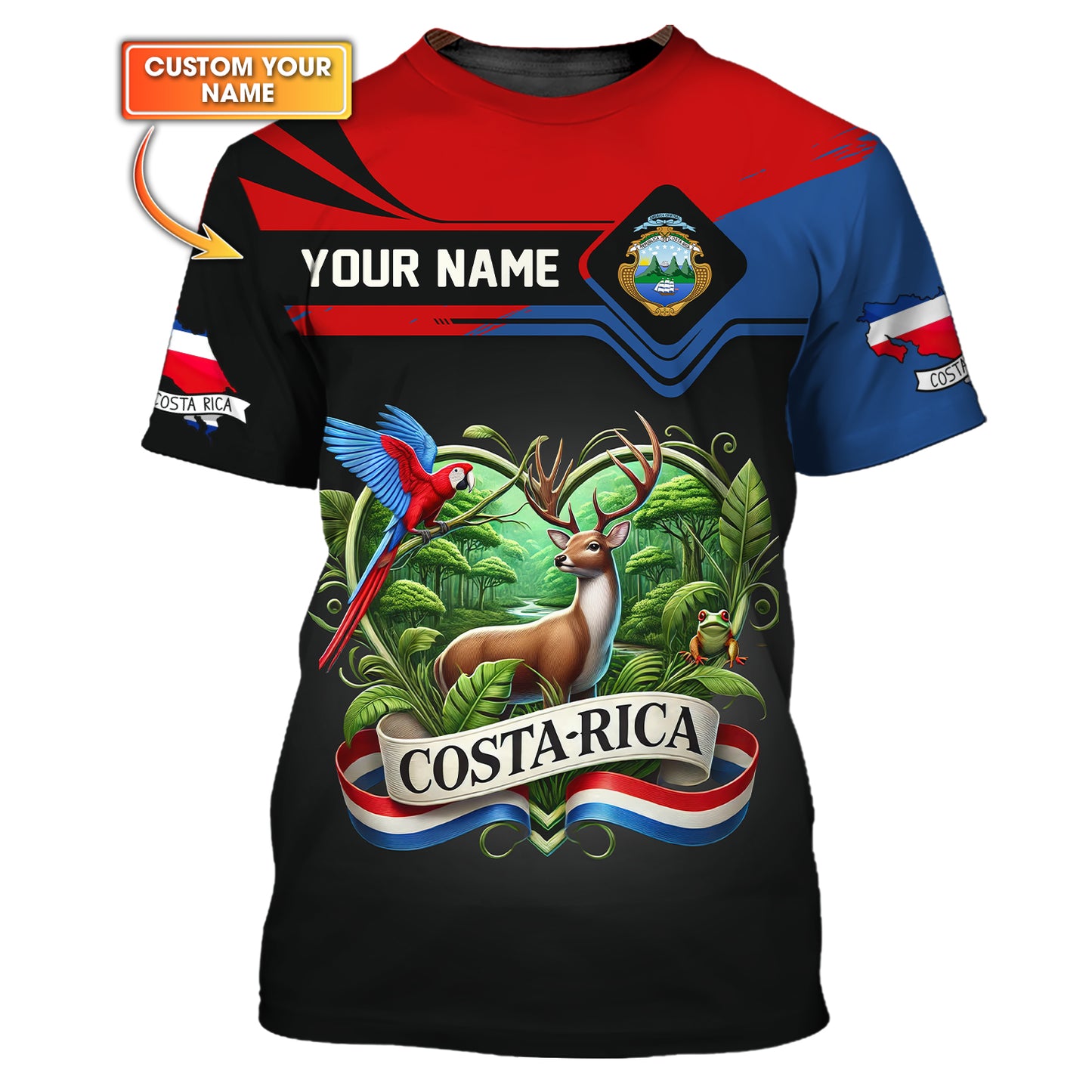Custom Costa Rica Wildlife 3D Shirt Gift For Costa Rica Lovers