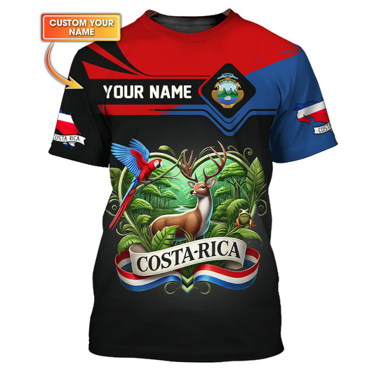 Custom Costa Rica Wildlife 3D Shirt Gift For Costa Rica Lovers