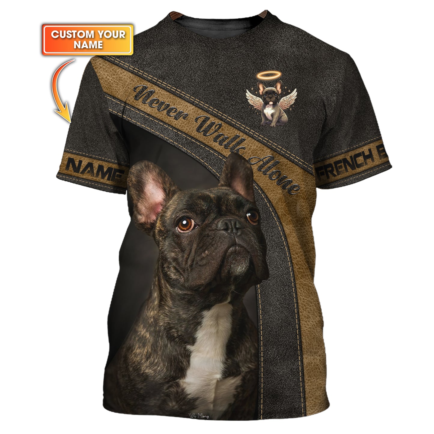 Camiseta con nombre personalizado de montaña bernesa, regalo Never Walk Alone para amantes de los perros, camisetas 3D