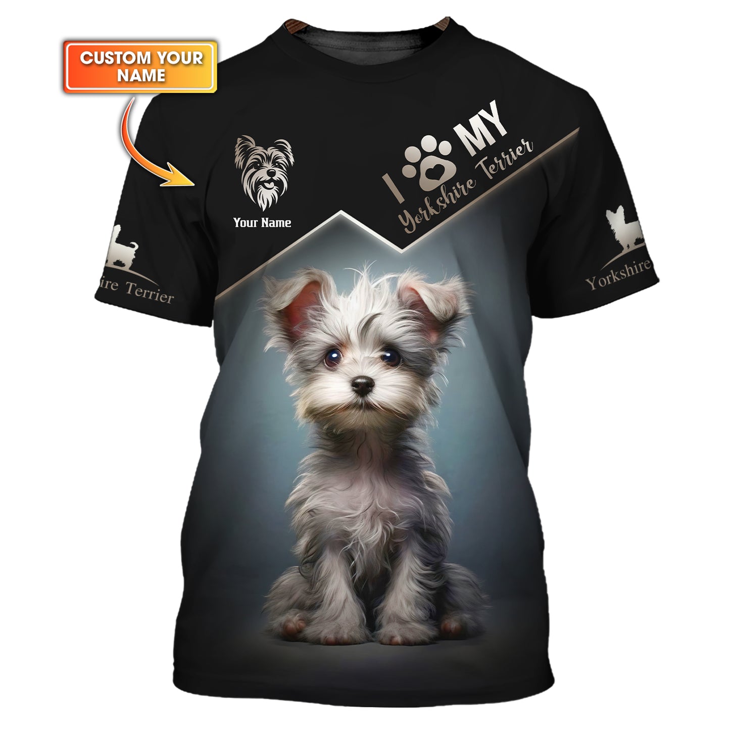 T-shirt Yorkshire Terrier personnalisé – Célébrez votre ami à quatre pattes