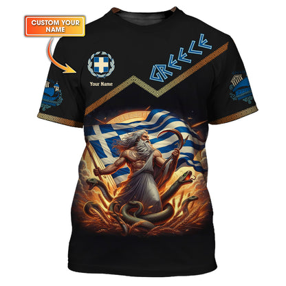 Personalized Greece Cronus Shirt - Embrace Your Greek Heritage