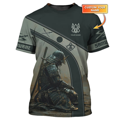 Japan Samurai 3D Full Print Shirt Samurai Shirt Gift For Samurai Lovers