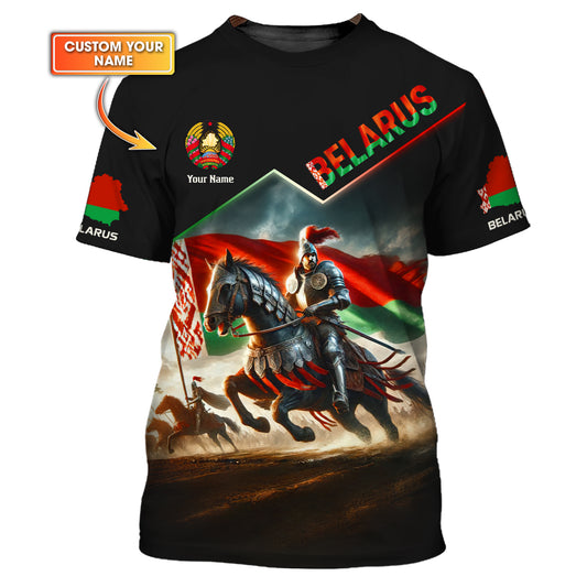 Camiseta personalizada del orgullo bielorruso: celebremos la herencia