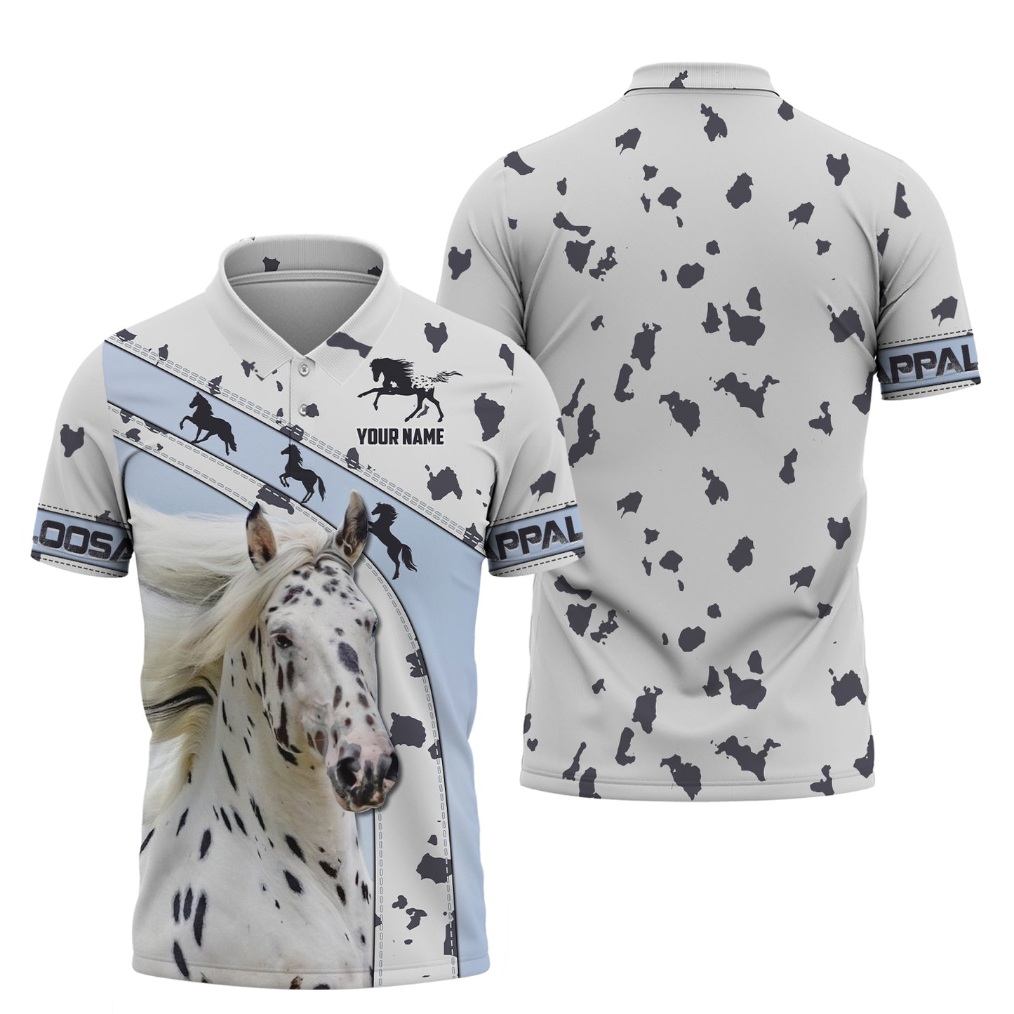 Camisetas Appaloosa con impresión 3D completa, regalo con nombre personalizado para amantes de los caballos