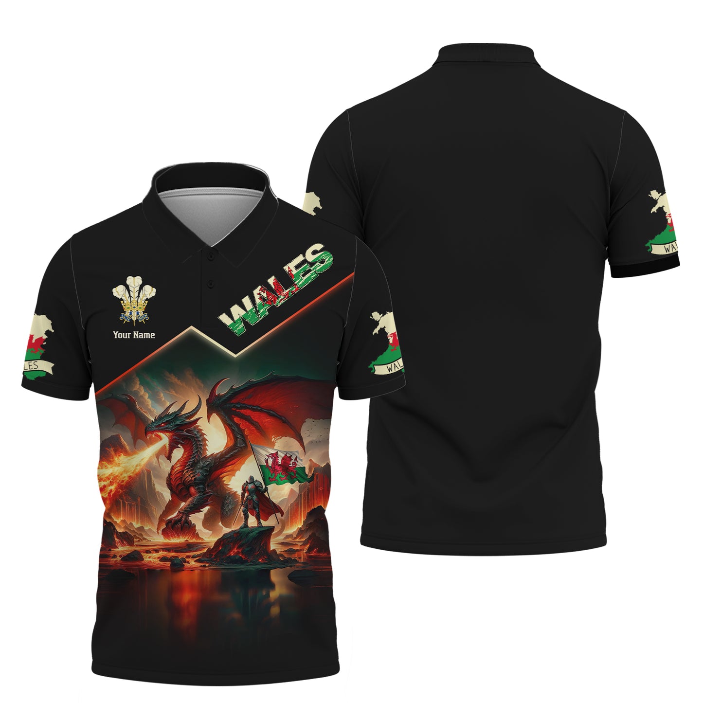 Personalized Wales Dragon Shirt - Show Your Welsh Pride