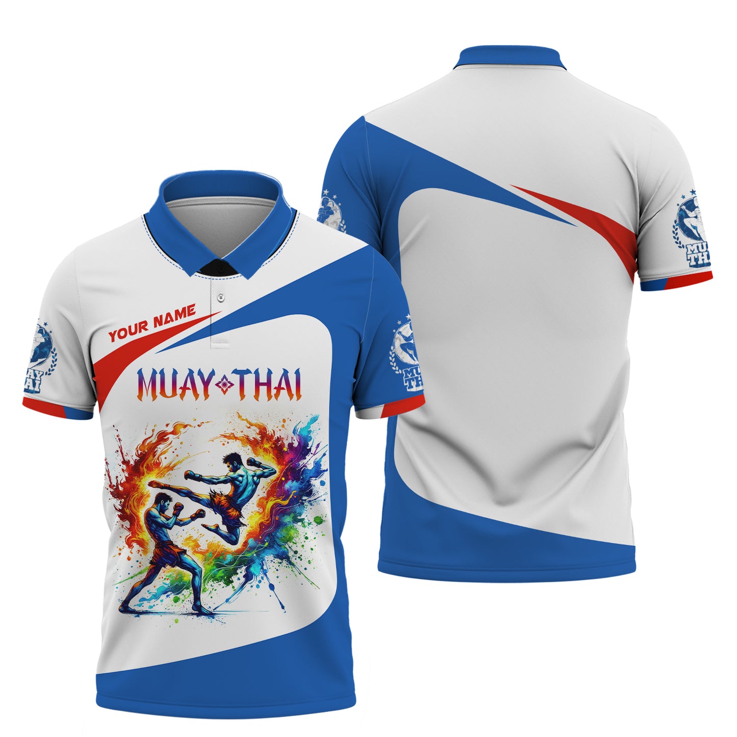 Camiseta con nombre personalizado Explosion Of Muay Thai Power Regalo con nombre personalizado para amantes del muay thai