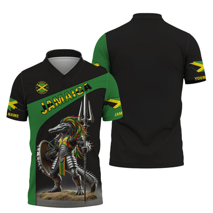 Personalized Jamaica Pride Shirt Great Crocodile Warrior Of Jamaica Gift For Jamaican Lovers