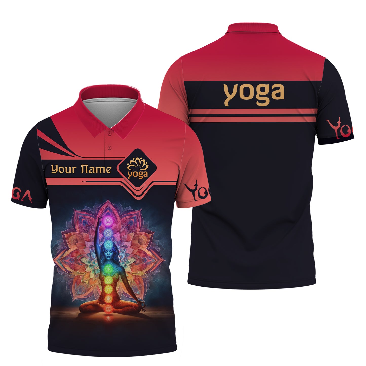 3D Full Print Yoga Spirit T-Shirts Personalized Name Gift For Yoga Lovers